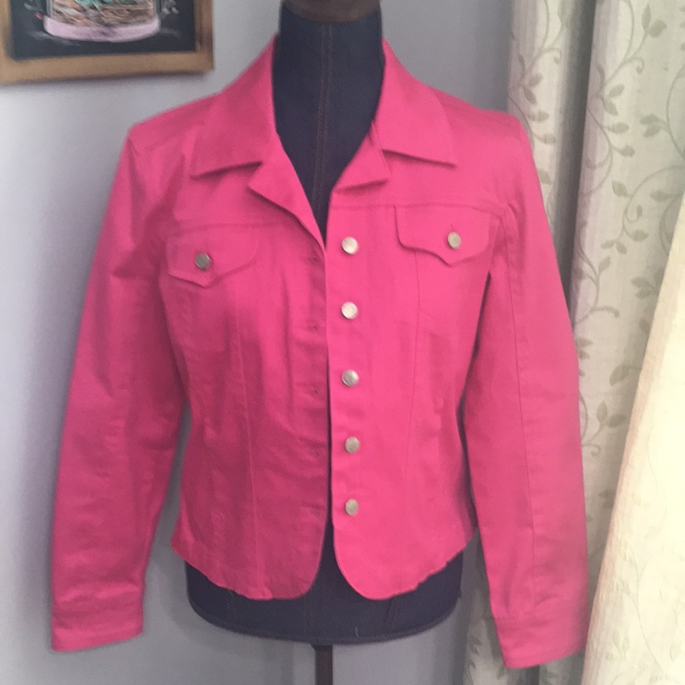 New Hot Pink Denim Jacket  Live a Little